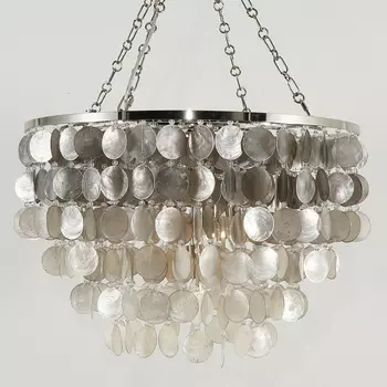 Люстра из ракушек SHELL Chandelier grey 61