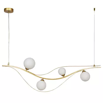 Люстра изогнутой формы Golden Pearl