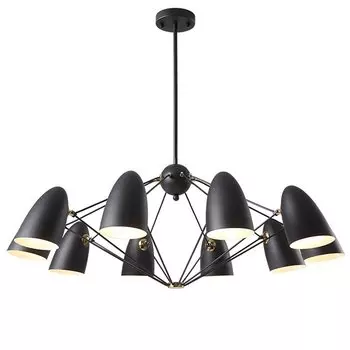 Люстра JLYLITE 10-Light Sputnik Chandelier Black