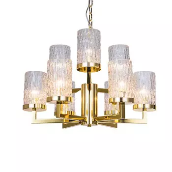 Люстра Kelly Gold Small с Рельефным Стеклом