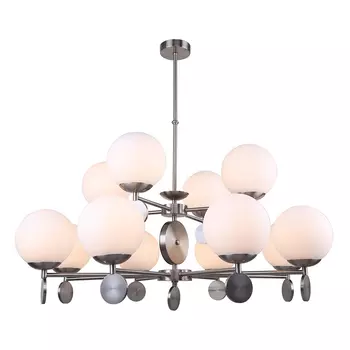 Люстра Kyran Nickel Chandelier 12