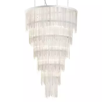 Люстра LAMP SELENITE ROUND chromium 80