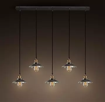 Люстра Loft Cone Pendant Reflector 5 Line