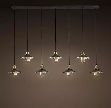 Люстра Loft Cone Pendant Reflector 7 Line
