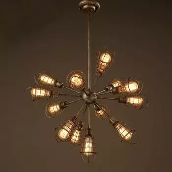 Люстра Loft Industrial Sputnik 13 Retro
