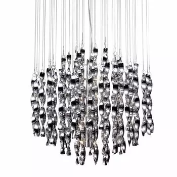 Люстра Macaroni Chandelier Chrome mono