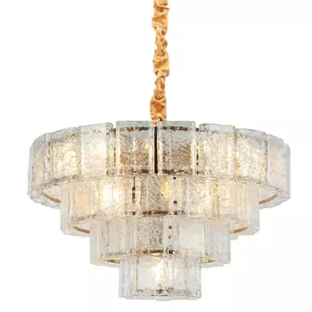 Люстра многоярусная Textured Glass Chandelier D80