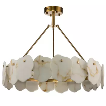 Люстра Мрамор Lucretia Marble Round Chandelier 80 см
