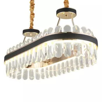 Люстра Овальная Sticks Золотая