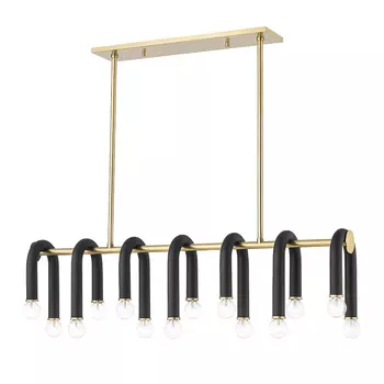 Люстра Paulson floppy chandelier gold