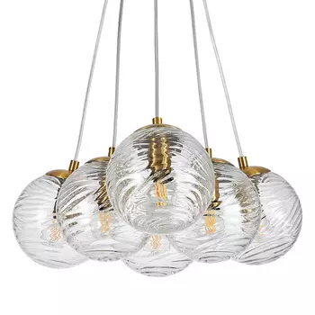 Люстра Perforated Glass Bubbles 6 ламп