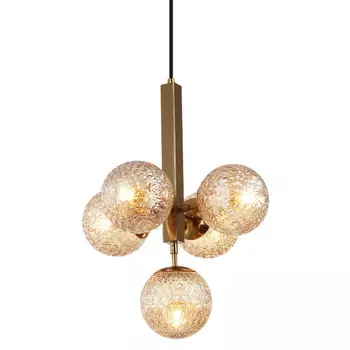 Люстра Perforated Glass Bubbles brown 5