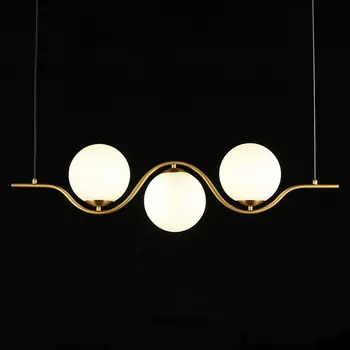 Люстра подвесная светодиодная Jagna 2 Gold and White