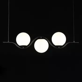 Люстра подвесная светодиодная Jagna Black and White