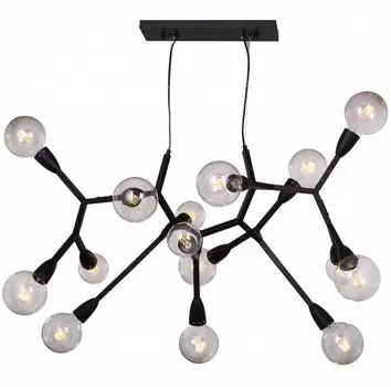 Люстра Polygon Chandelier 15 Black