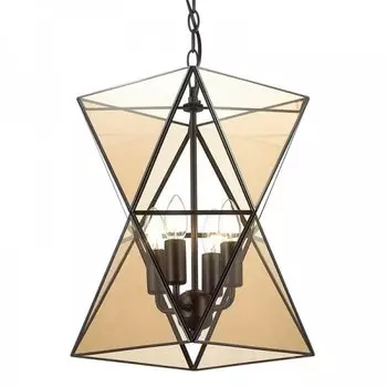 Люстра PolyPyramid Glass Pendant 4 Cognac
