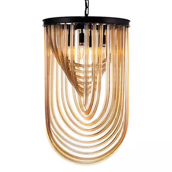 Люстра Retro FROZEN GLASS amber 45