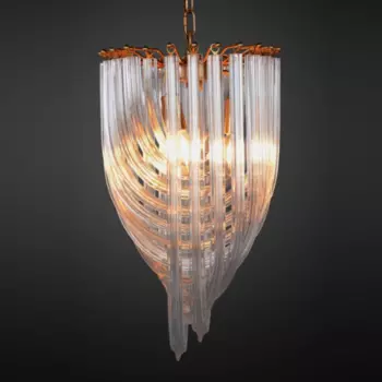 Люстра Retro Frozen Glass Chandelier 30 Champagne
