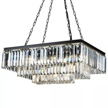 Люстра RH 1920s Odeon Square 3 row Black