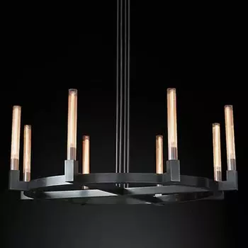 Люстра RH CANELLE Round Chandelier 8 Modern Black