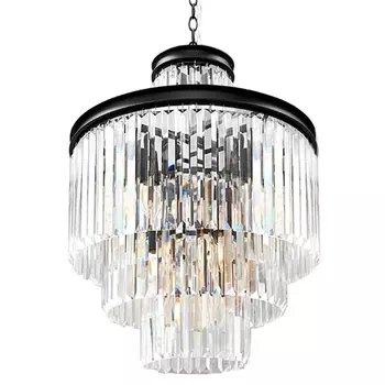Люстра RH Odeon Chandelier Four Black 50
