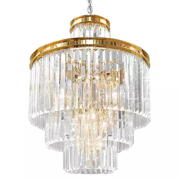 Люстра RH Odeon Chandelier Four Gold 50
