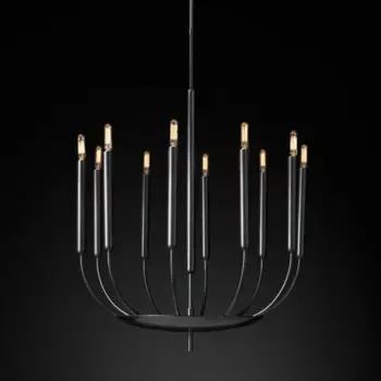 Люстра RH Quenouilles Round Chandelier black