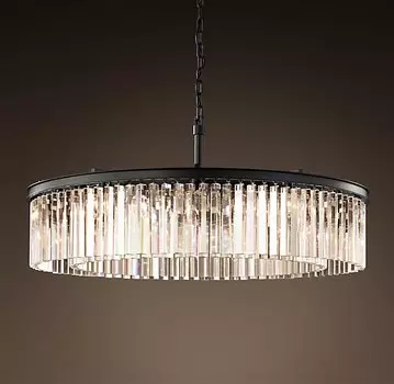 Люстра RH Rhys Clear Glass Prism Round Chandelier 80