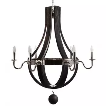 Люстра RH Wine Barrel chandelier Polished nickel