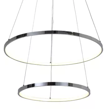 Люстра Ring Horizontal Double chromium 60+40