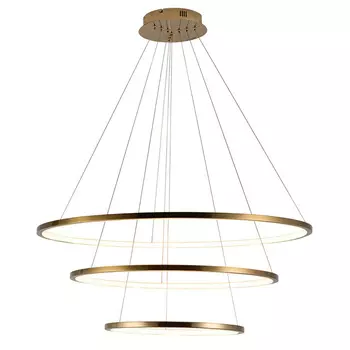 Люстра Ring Horizontal Trio gold