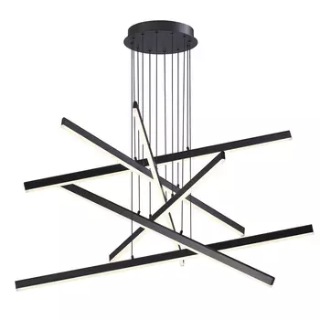 Люстра Rolf Six Black Lines Chandelier