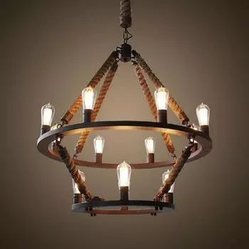 Люстра Rope Filament Chandelier