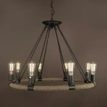 Люстра Round Tube Loft Rope Light