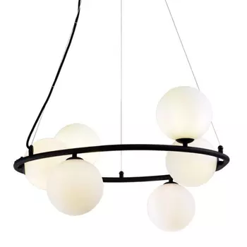 Люстра с белыми плафонами Bubble Glass