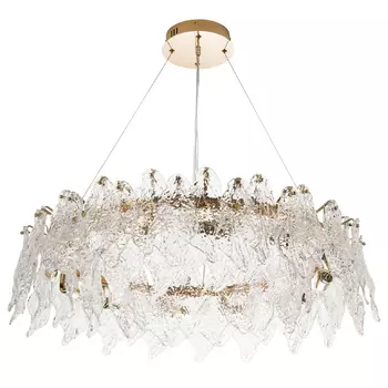 Люстра с декором из текстурированного стекла Textured Glass Chandelier 12