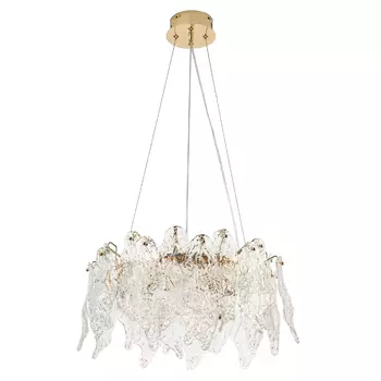 Люстра с декором из текстурированного стекла Textured Glass Chandelier 6