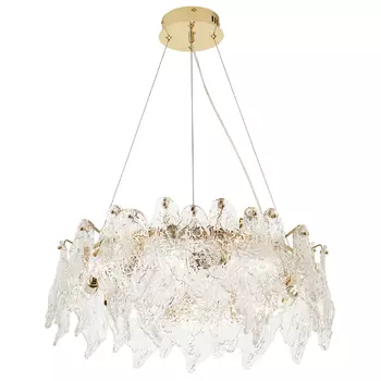 Люстра с декором из текстурированного стекла Textured Glass Chandelier 8