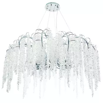 Люстра с хрустальными подвесками Bunch of Crystal Berries Silver Chandelier 12