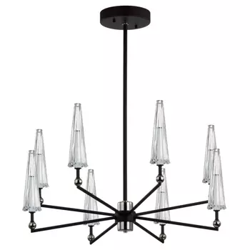 Люстра с прозрачными плафонами из стекла Umbrella