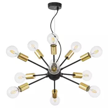Люстра Sputnik 12 Black and Gold