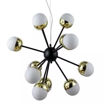 Люстра Sputnik White and Gold Globe Chandelier 12