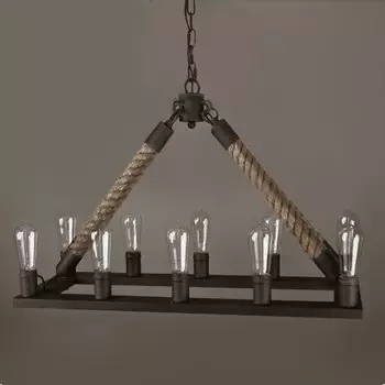 Люстра Square Mini 10 Loft Rope Light