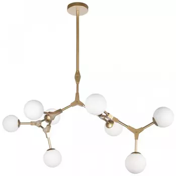 Люстра светодиодная CHERRY BOMB Золотой цвет 8 плафонов