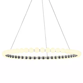 Люстра светодиодная кольцевая с круглыми плафонами белого цвета PEARLS Suspension 80