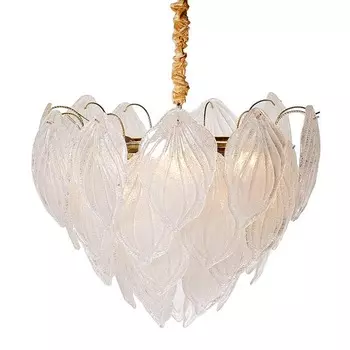 Люстра Textured Glass Chandelier Petal 8