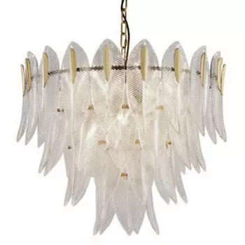 Люстра Textured Glass Petals Chandelier