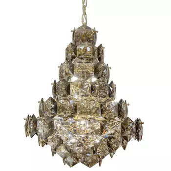 Люстра Tiers Crystal Light Chandelier Smoky 54