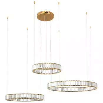 Люстра Триптих Crystal Ring Золото