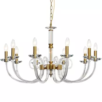 Люстра Twisted Glass Candles Chandelier 10